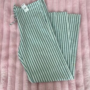 RSQ Striped Pants in Green and White
